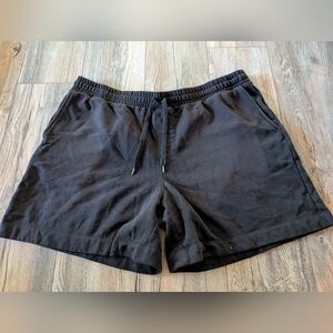 AMAZON ESSENTIALS Shorts Black Casual Drawstring Plus Size XXL